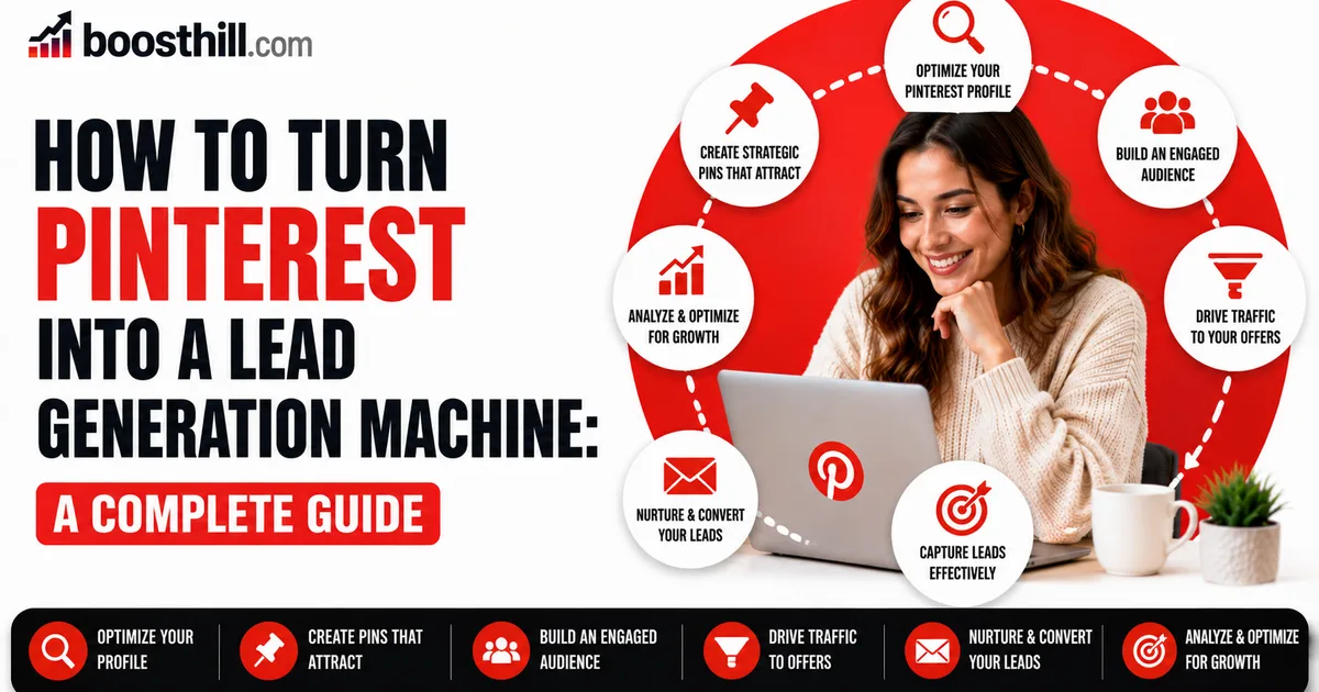 How to Make Money on Pinterest in 2026: A Practical Guide Featured image for the Social WOW guide on making money on Pinterest — a creator at a laptop with Pinterest pins, shopping and revenue icons.